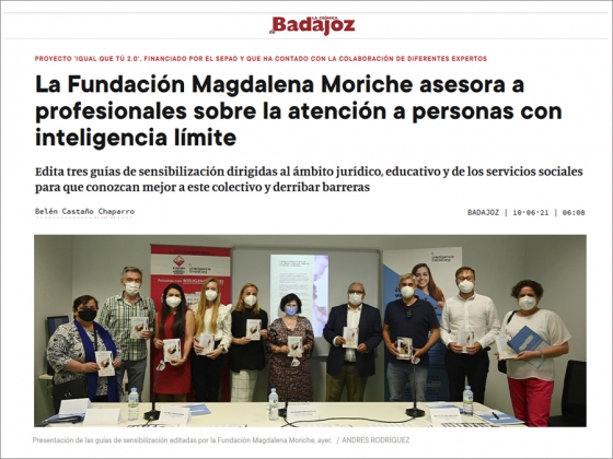 La Fundación Magdalena Moriche edita tres guías de sensibilización dirigidas a profesionales del ámbito jurídico, educativo y de los servicios sociales